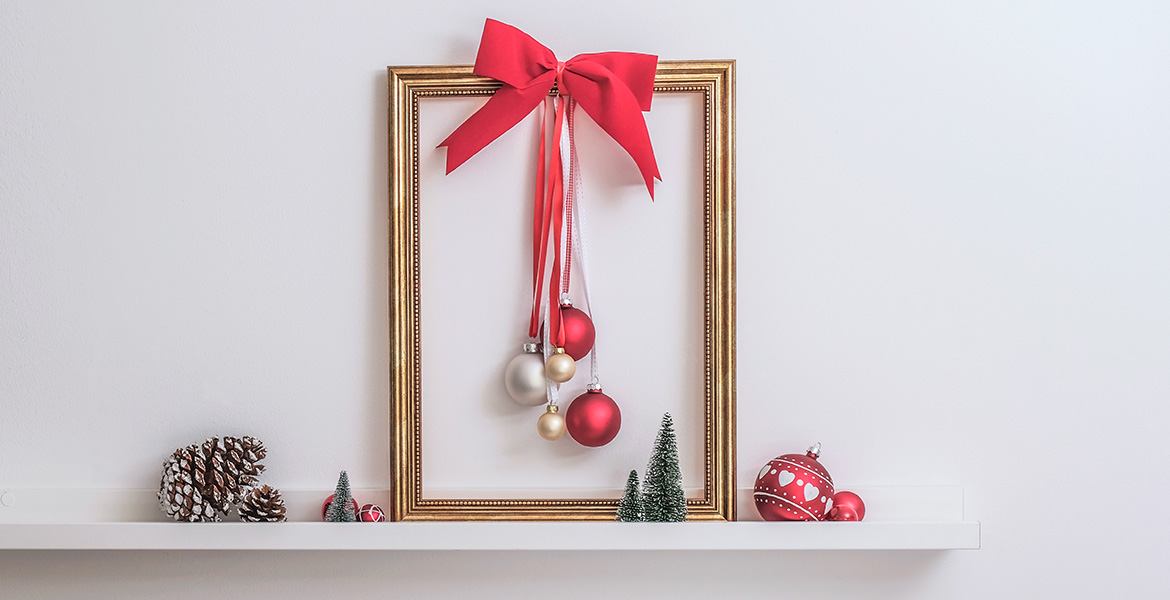 Mit Christbaumkugeln Weihnachtsdeko basteln