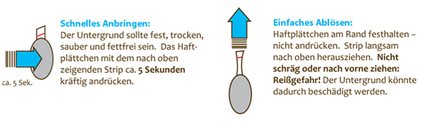 Anleitung Haftplättchen Anbringen